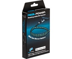 USB kabelis Realpower USB-A - mikroUSB 0, 75 m Žalia (185962)