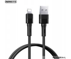 CABLE REMAX LEYA SERIES RC-C093 2,4A USB/LIGHTNING Juodas