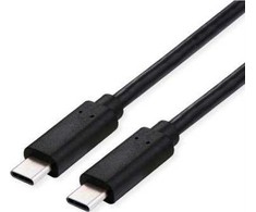USB kabelis Roline USB-C - USB-C 0,5 m juodas (11.02.9100)