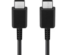 USB kabelis Samsung USB-C - USB-C 1 m Juodas (EP-DA705BBEGWW)