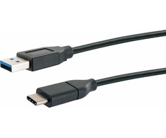Schwaiger CK 3141, 1 m, USB A, USB C, 3.2 Gen 1 (3.1 Gen 1), 5000 Mbit/s, Rūšiuoti