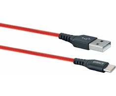 USB kabelis Schwaiger USB-A - USB-C 1,2 m raudonasis (LPRO510501)