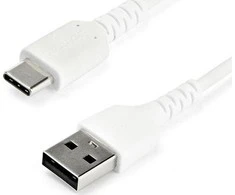 USB kabelis StarTech USB-A - USB-C 1 m Baltas (RUSB2AC1MW)