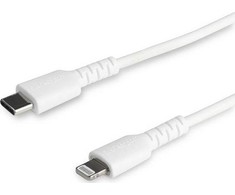 USB kabelis StarTech USB-C - Žaibas 2 m Baltas (RUSBCLTMM2MW)