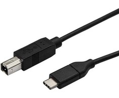 USB kabelis StarTech USB-C - USB-B 3 m Juodas (USB2CB3M)