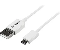 USB kabelis StarTech USB-A - mikroUSB 1 m baltos (USBPAUB1MW)