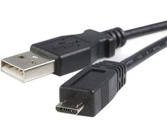 USB kabelis StarTech USB-A - mikroUSB 1 m Juoda (USBHUB1M)