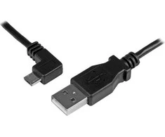 USB kabelis StarTech USB-A - mikroUSB 1 m juodasis (USBUB1MLA)