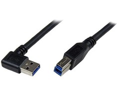USB kabelis StarTech USB-A - USB-B 1 m Juodas (USB3SAB1MRA)