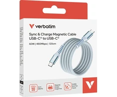 USB kabelis Verbatim USB-C - USB-C 1,2 m mėlynas (31852)