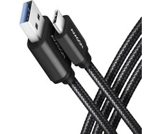 Axagon BUCM3-AM15AB USB-C – USB-A laidas, 1,5 m, USB 3.2 Gen 1 3A, ALU, pintas, juodas