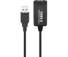 Wentronic USB laidas Goobay USB-A - USB-A 10 m Juodas (533888)