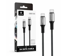 USB laidas Lenyes USB-C - USB-C 2 m Juodai sidabrinis
