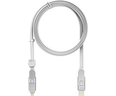 Kabelis USB Rolling Square USB-C - Lightning 2 m Baltas (RS-XLM02R)