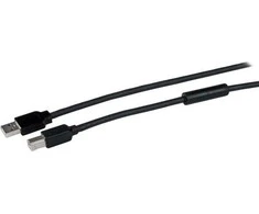 USB kabelis StarTech USB-A - USB-B 15 m Juodas (USB2HAB50AC)