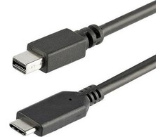 USB kabelis StarTech USB-C - mini DisplayPort 1 m Juodas (CDP2MDPMM1MB)