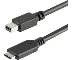 USB kabelis StarTech USB-C - mini DisplayPort 1 m Juodas (CDP2MDPMM1MB)