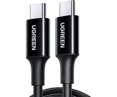 USB kabelis Ugreen USB-C - USB-C 1 m Juodas (UGR1077BLK)