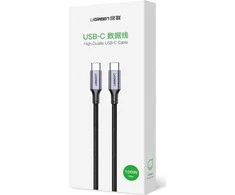 USB laidas Ugreen USB-C – USB-C 2 m pilkas (56613)