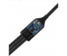 USB laidas USB-A - USB-C + microUSB + Lightning 1,2 m juodas (N940)