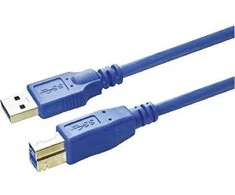 USB MediaRange USB-A – USB-B kabelis 5 m mėlynas (MRCS150)