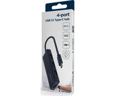 USB ŠAKOTUVAS Gembird GEMBIRD 4 prievadų USB 3.1 Gen 1 Type-C šakotuvas