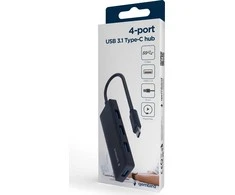 USB ŠAKOTUVAS Gembird GEMBIRD 4 prievadų USB 3.1 Gen 1 Type-C šakotuvas