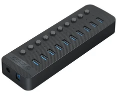 HUB USB Orico CT2U3-10AB 10x USB-A 3.2 Gen1 (CT2U3-10AB-EU-BK-BP)
