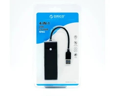 USB šakotuvas Orico PAPW4A-U3-015-BK-BP 4x USB-A 3.0 (PAPW4A-U3-015-BK-BP)