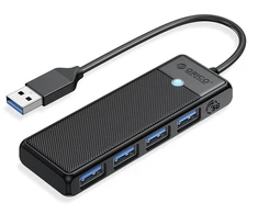 USB šakotuvas Orico PAPW4A-U3-015-BK-BP 4x USB-A 3.0 (PAPW4A-U3-015-BK-BP)