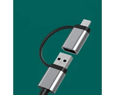 USB šakotuvas Zenwire USB-C šakotuvas 7in1 3x USB 3.0 SD TF kortelių skaitytuvas COMBO Zenwire