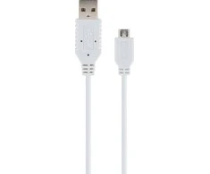 USB kabelis Schwaiger USB-A - mikro B 2 m Baltas (LK200M532)