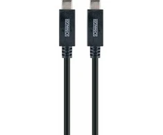 USB kabelis Schwaiger USB-C - USB-C 1 m Juodas (LK101C531)