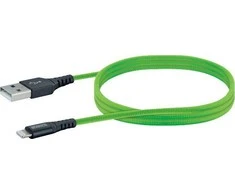 USB kabelis Schwaiger USB-A - Žaibas 1.2 m žalias (LPRO420501)