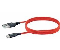 USB kabelis Schwaiger USB-A - USB-C 1,2 m raudonasis (LPRO510501)