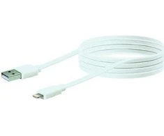 USB kabelis Schwaiger USB-A - Žaibas 2 m Balta (LKF200L532)