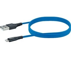USB kabelis Schwaiger USB-A - Žaibas 1.2 m mėlyna (LPRO440501)