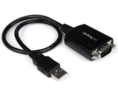 USB kabelis StarTech USB-A - DB-9 0, 4 m juodasis (ICUB2321X)