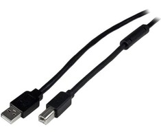 Kabelis USB StarTech USB-A - USB-B 20 m Juodas (USB2HAB65AC)