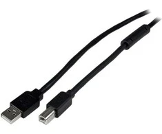 Kabelis USB StarTech USB-A - USB-B 20 m Juodas (USB2HAB65AC)