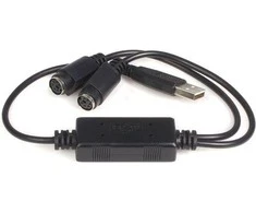 USB adapteris StarTech USB - PS / 2 x2 Juodas (USBPS2PC)