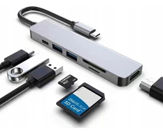 USB stebulės 6 viename USB stebulės skirstytuvas