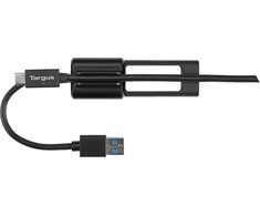 Kabelis USB Targus USB-A - USB-C 0.1 m Juodas (ACC110401GLX)