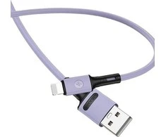 USAMS Kabelis U52 lightning 2A Fast Charge 1m violetinės spalvos SJ434USB04 (US-SJ434)
