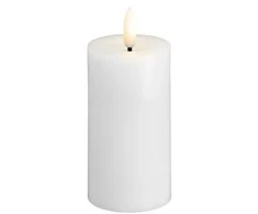 Usorteret Moods &amp; More MM LED žvakė, Silk, Melted, Classic balta, 49x100 mm