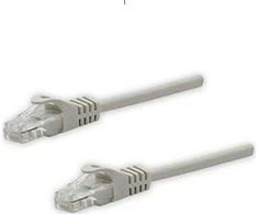 LAN UTP patchcord kabelis, Cat.5e, RJ45 M - RJ45 M, 2 m, neekranuotas, rutulinis, gryno vario ekonomija