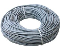 LAN UTP patchcord, Cat.5e, RJ45 M - RJ45 M, 50 m, neekranuotas, rutulinis, ekonomiškas