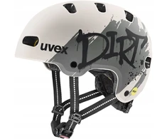 Šalmas Uvex kid 4 style MIPS dirt warm pilkas matt-55-58CM