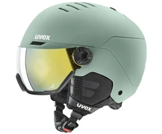 Kask narciarski UVEX Wanted Visor 58-61cm L žalia