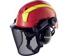 Uvex Kask ochronny do lasu Uvex, raudona